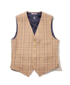 J.PRESS MEN 【J.PRESS ORIGINALS】Boil Random Window Pen Over Odd Vest / Japan Made