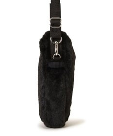 LeSportsac FUR MINI PHONE CROSSBODY/ブラックフラッフィーファー
