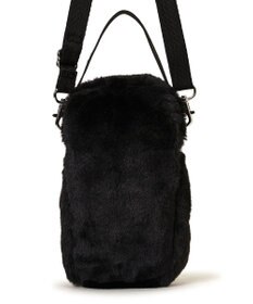 LeSportsac FUR MINI PHONE CROSSBODY/ブラックフラッフィーファー