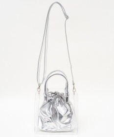 WEGO 巾着付きクリアショルダー