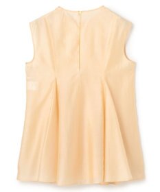 BEIGE， AMARYLLIS / シアー 切り替えフレアブラウス