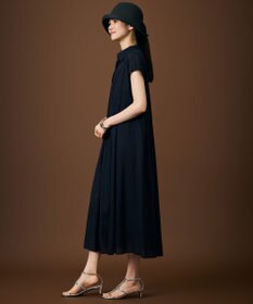 自由区 【カタログ掲載・WEB限定カラーあり】シアーラミーローンスキッパーシャツ ワンピース