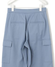 ICB 【UVカット・吸水速乾・洗える】シェルタリングドライサテン  ワイドストレートカーゴパンツ