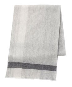 MOONBAT FURLA カシミヤ100%大判薄手メランジュチェックストール/幅70cm