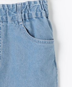 ANY KIDS 【一部店舗/WEB先行販売アイテム】【洗濯機可能】刺繍 ワイドデニムパンツ