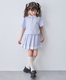 ANY KIDS 【洗濯機可能/吸汗速乾】ドライタッチ ショート丈ポロシャツ