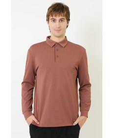 DAKS 【DAKS GOLF】 ジャガード長袖ニットポロ