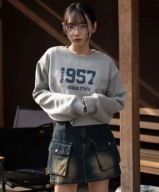 WEGO 裏起毛グラフィックスウェット