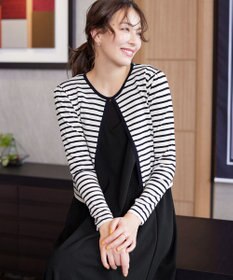 Tiaclasse 【洗える】長袖サマーニットカーディガン
