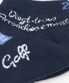 23区GOLF 【MEN】ロゴ柄アンクルソックス