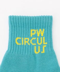PW CIRCULUS 【虫よけ加工】【MEN】ブランドロゴ ショートソックス  ゴルフ