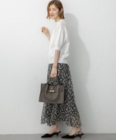 23区 L 【洗える】Ratti アブストラクトプリント スカート
