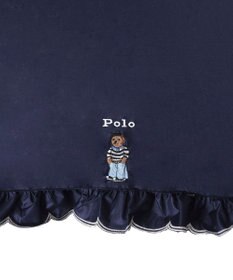 MOONBAT 【WEB限定】POLO RALPH LAUREN（ポロ ラルフローレン）晴雨兼用日傘 長傘 ワンポイントベア刺繍 フリル 一級遮光 遮熱 UV