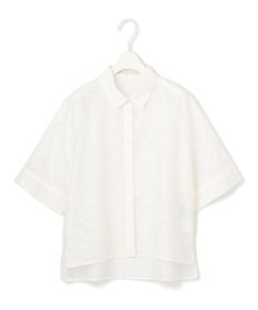 ICB L 【洗える】ゼブラシアーJQ クロップドシャツ