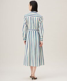 自由区 S 【カタログ掲載・洗える】ストライププリント ワンピース