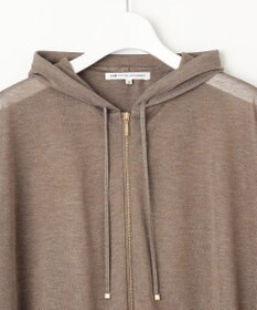 23区 S 【洗える】シャイニーシアー ニットパーカー