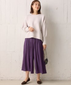 組曲 【秋色追加！大人気定番アイテム】ギャザーライトデシン パンツ