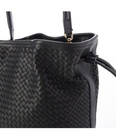 UNBILLION 【テレビ ドラマ着用アイテム】ペルケ perche / レザーメッシュ2wayバゲットバッグ