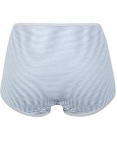 Wing ショーツ 綿混(身生地部) ここちよいフィット感 ムレにくい(身生地部) 【デイリーフィット 綿混ボーダー】 はきこみ丈ふかめ EC3650 ウイング／ワコール