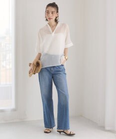 WEGO 【ANGIE VINTAGE】スキッパーシアーシャツ