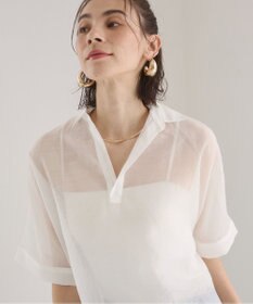 WEGO 【ANGIE VINTAGE】スキッパーシアーシャツ