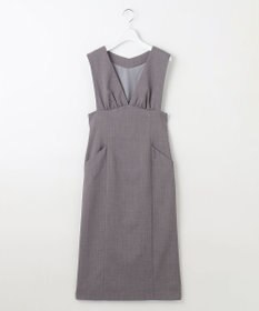 Feroux 【洗える】美シルエット ジャンパースカート