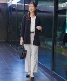 Tiaclasse 【スマート裏起毛】パールボタンブラウス