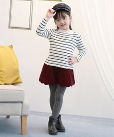 組曲 KIDS 【110-140㎝】スカラップコーデュロイ ショートパンツ