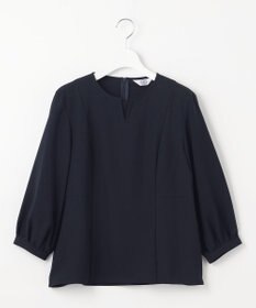 J.PRESS LADIES 【洗える】RELAXIONツイル クルーネック ブラウス