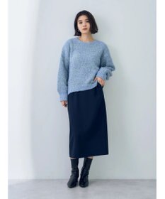 YECCA VECCA レースアップリボンヤーンニット