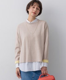 23区 バイカラーダブルフェイス ニット
