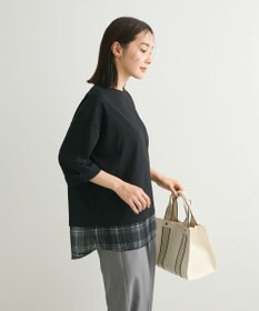 Green Parks ５分袖裾シアードッキングチュニック