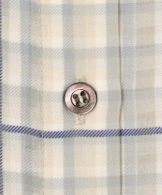 組曲 L 【洗える】シアーチェック ブラウス