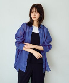 YECCA VECCA 3wayシアーリネンシャツ