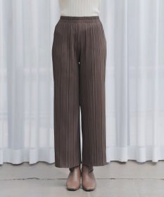 Tiaclasse 裏起毛ボックスプリーツパンツ