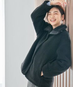 ANY 【洗濯機可能】ボアスタンドカラーブルゾン