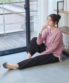 Tiaclasse 裏起毛ボックスプリーツパンツ