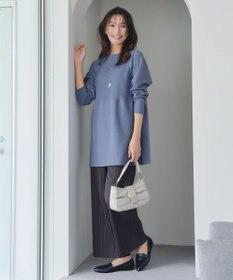 Tiaclasse 裏起毛ボックスプリーツパンツ