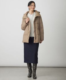 J.PRESS LADIES S 【洗える・2way】タフタダウン ミドル丈 コート