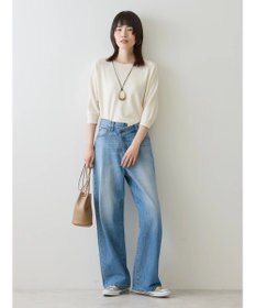 AMERICAN HOLIC ＵＶカットラグラン５分袖ニットプルオーバー