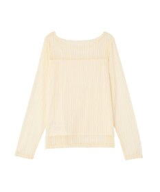 earth music&ecology レースドッキングボートネックプルオーバー