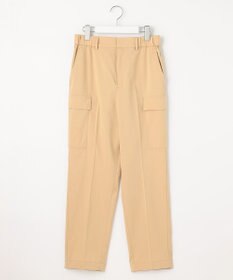 自由区 【洗える】撥水シルキーポプリン カーゴパンツ