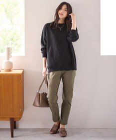 ANY L 【洗濯機可】ダブルフェイスジャージープルオーバー