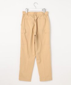 自由区 【洗える】撥水シルキーポプリン カーゴパンツ