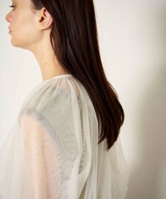 GRACE CONTINENTAL ギャザーチュールブルゾン