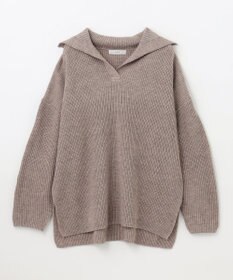 ANY ウールブレンドスキッパーネックニット