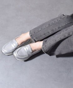 INTER-CHAUSSURES ＜衝撃軽減・抗菌防臭＞【BUSSOLA】撥水ローファースニーカー