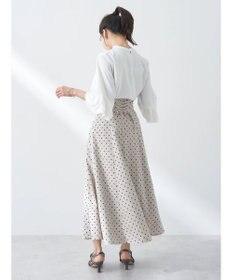 earth music&ecology ラッフル７分袖ブラウス