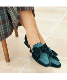 MODE ET JACOMO <MODE ET JACOMO>ベルベットリボンローファー