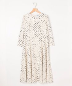 組曲 ドットジョーゼットプリント ワンピース